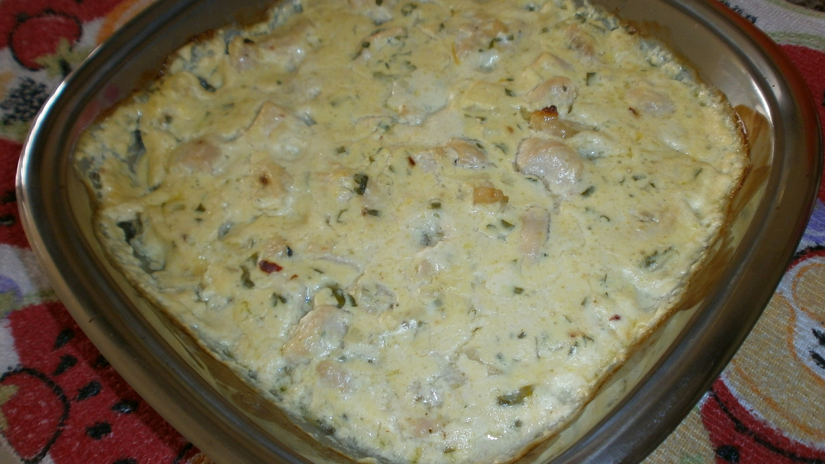 Filé de frango ao molho de mostarda ao forno