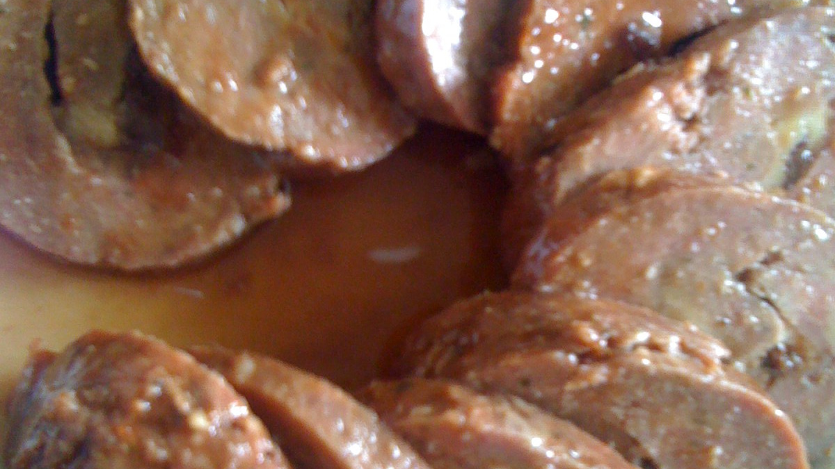 Delicioso rocambole de carne