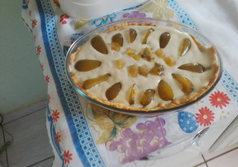Torta de figo em calda