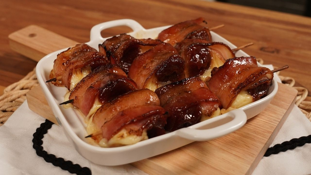 Espetinho Romeu e Julieta na airfryer