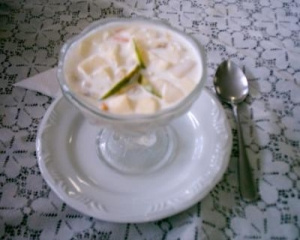 Salada de frutas simbiótica