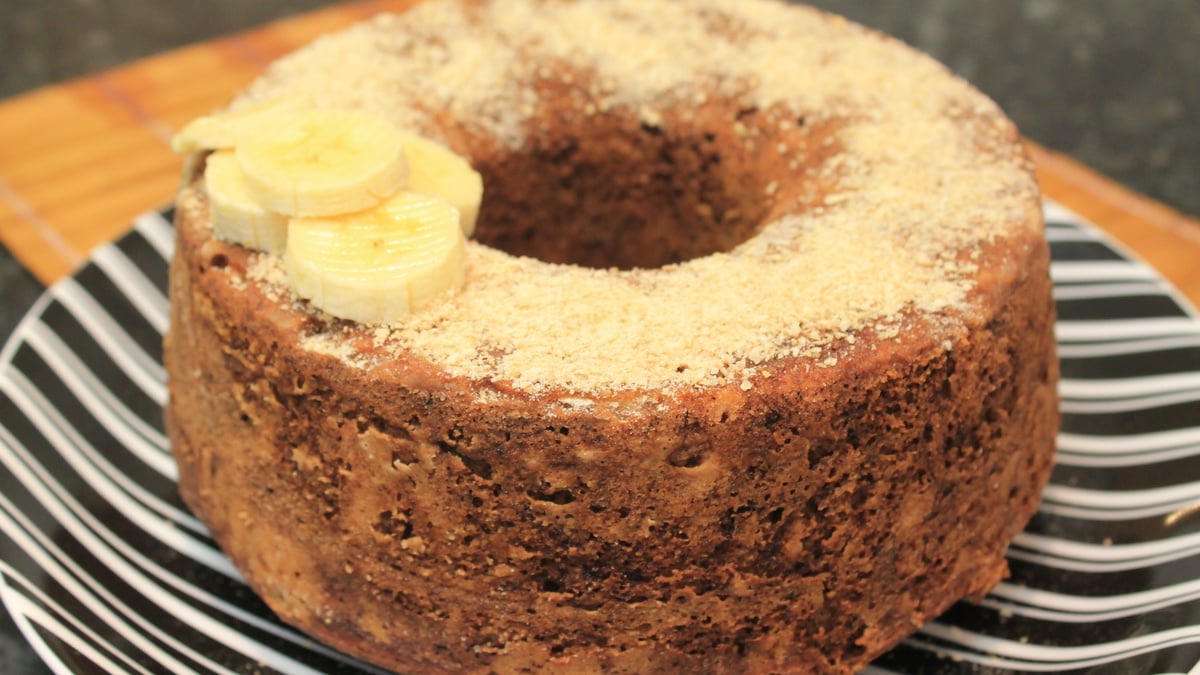 Bolo integral de banana