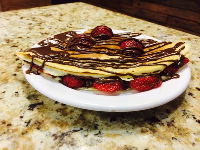 Crepe francês doce