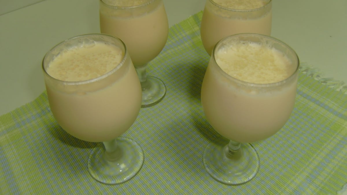 Mousse de leite em pó