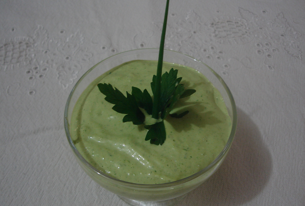 Molho verde delicioso