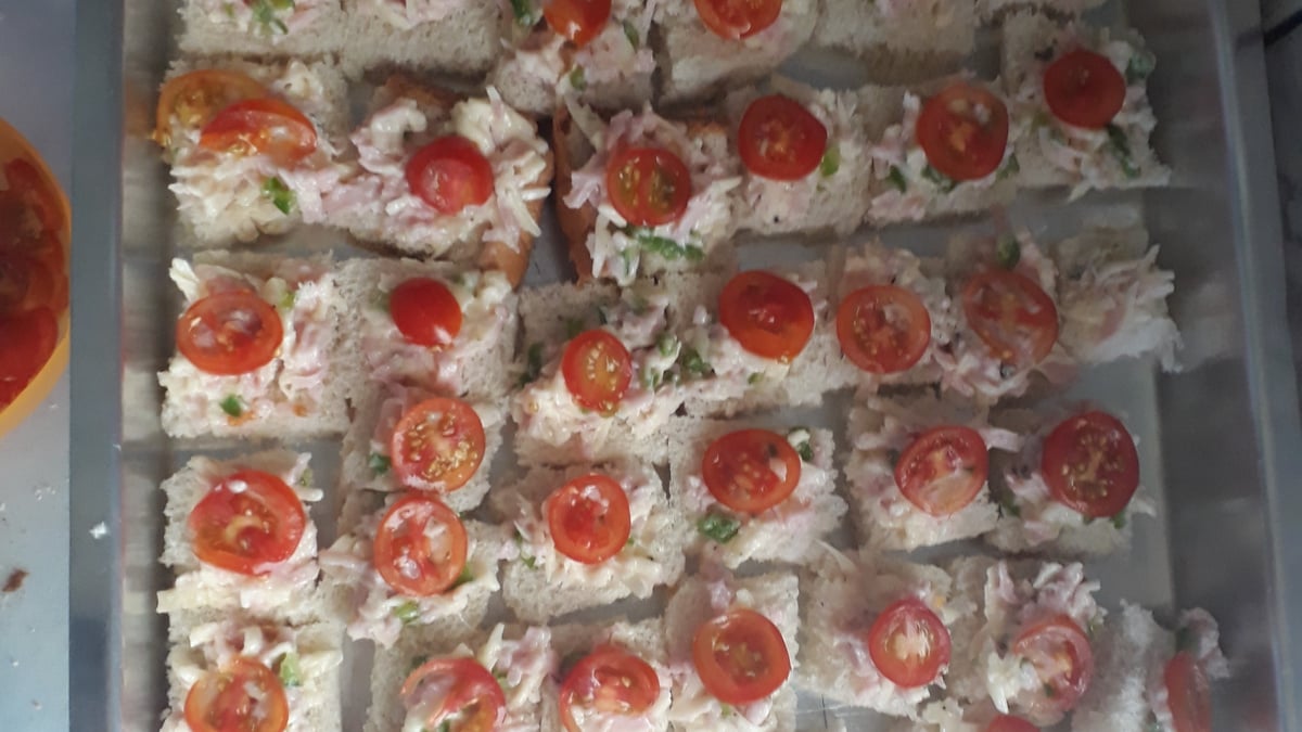 Canapés de pizza