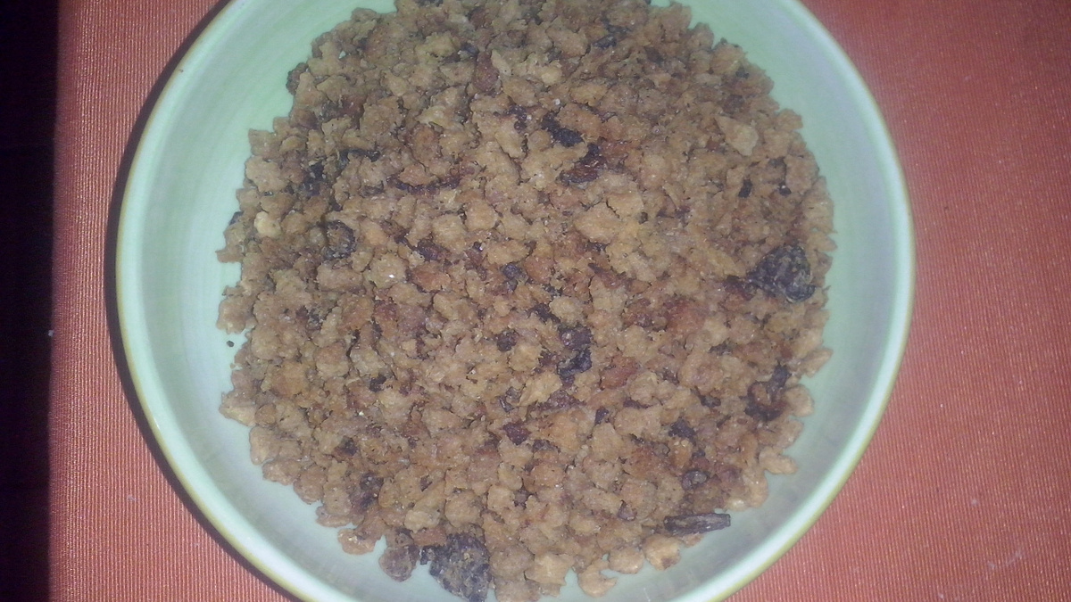Farofa de soja com bacon