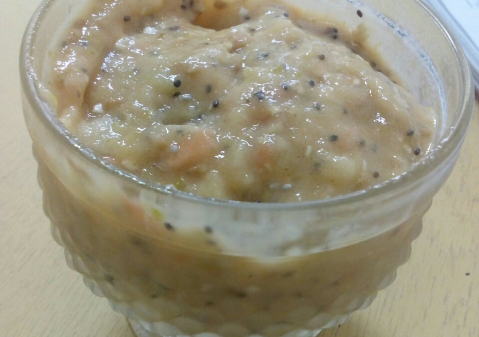 Smoothie de maçã e mamão
