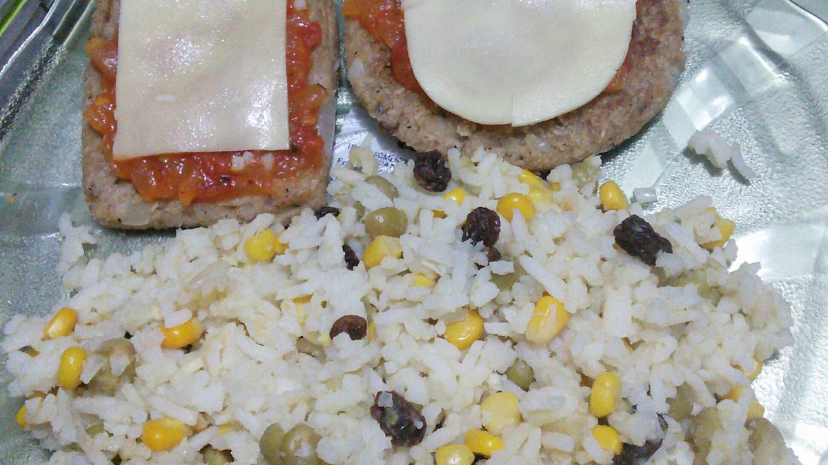 Hambúrguer de aveia vegetariano