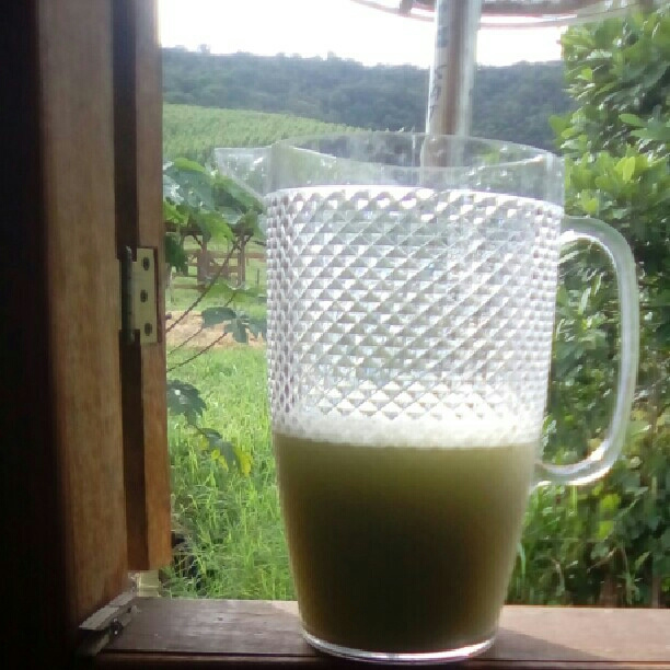Suco de manga verde