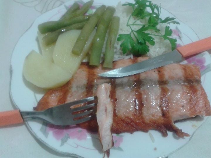 Salmão grelhado