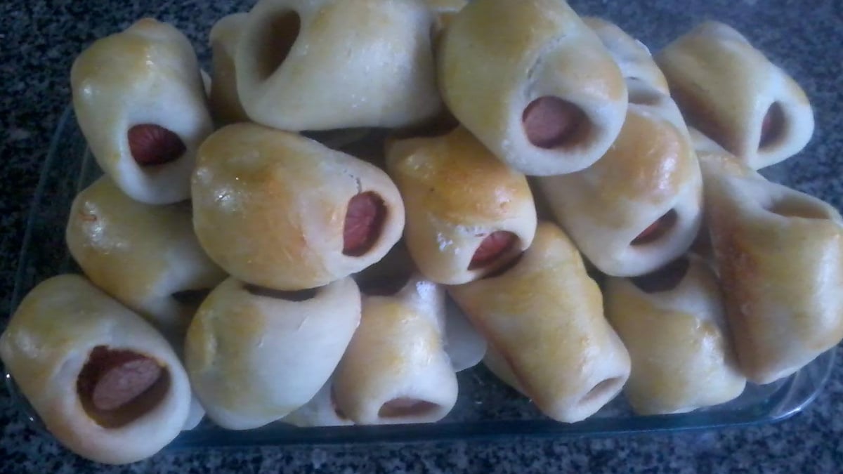 Enroladinho de salsicha