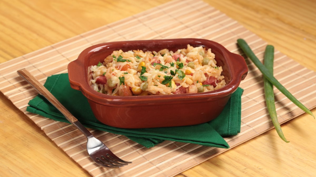 Arroz com linguiça