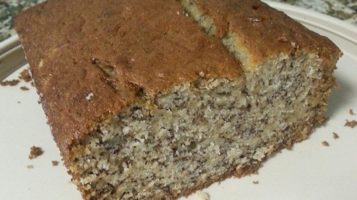 Bolo de banana amassada