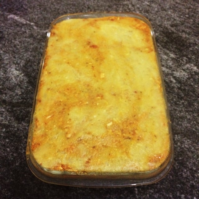 Escondidinho de frango com batata doce fit