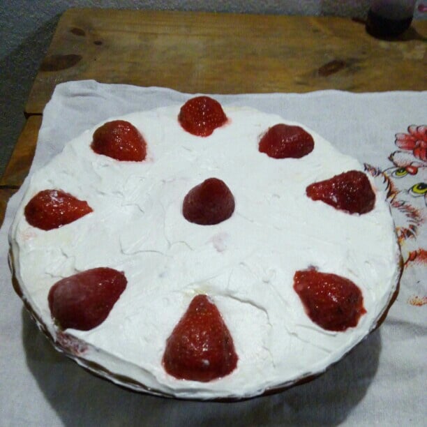 Pavê de morangos fácil