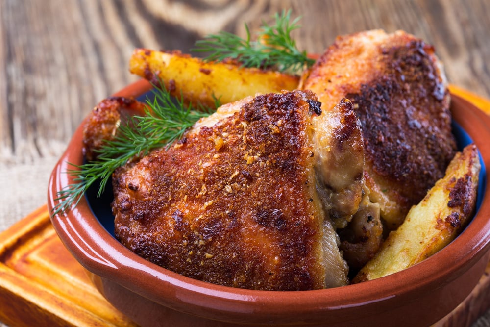 Frango empanado com maionese