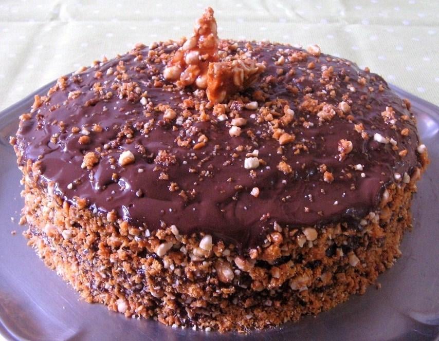 Bolo chocolate crocante