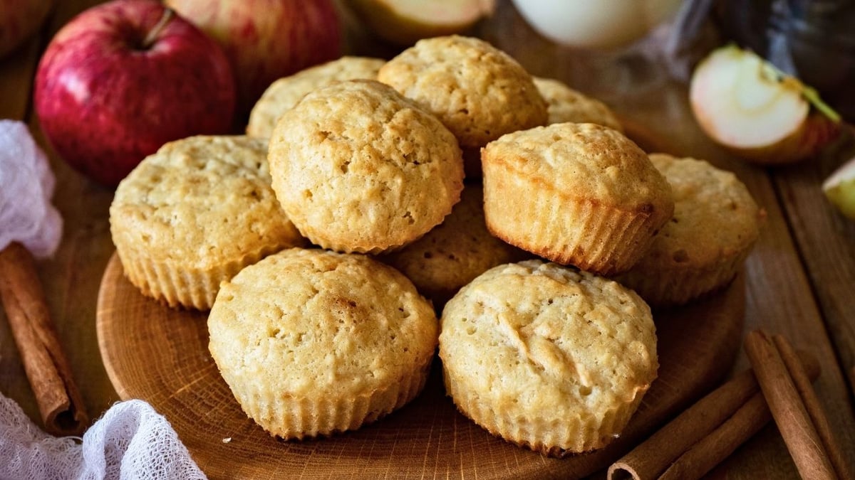 Muffin de banana ou maçã sem glúten