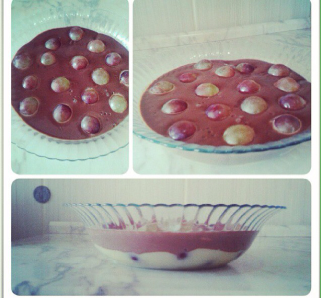 Torta bombom de uvas