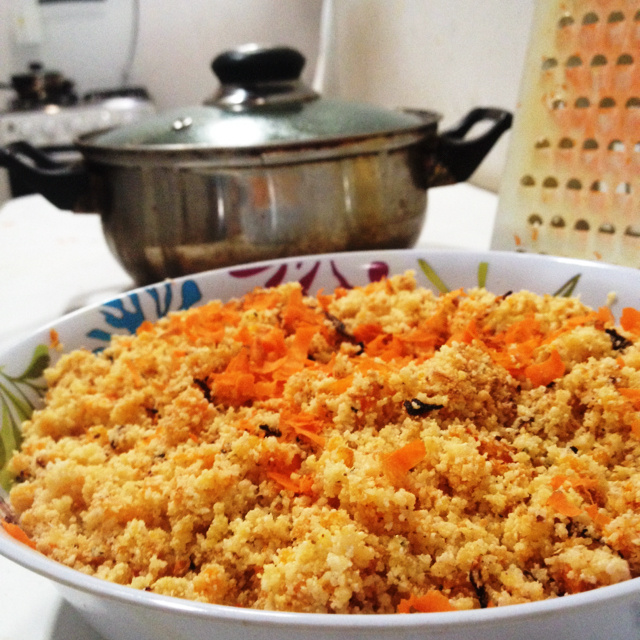 Farofa de cenoura simples