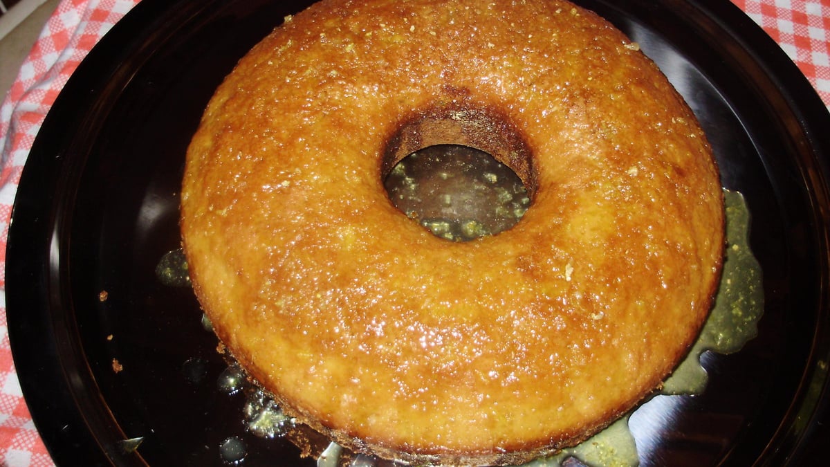 Bolo de gengibre e laranja