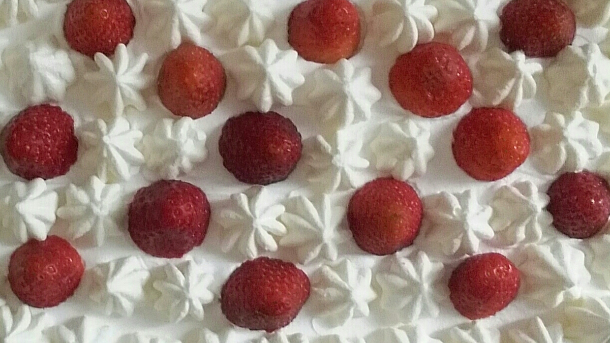 Merengue de morango