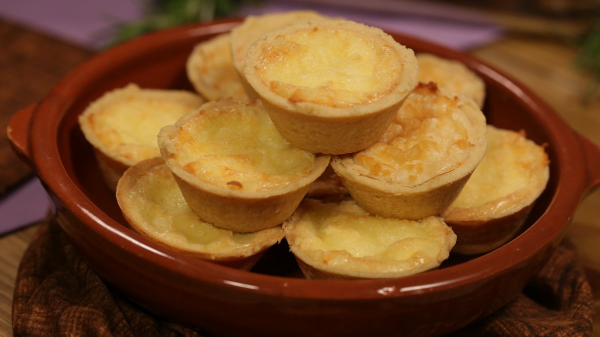 Empada cremosa de queijo