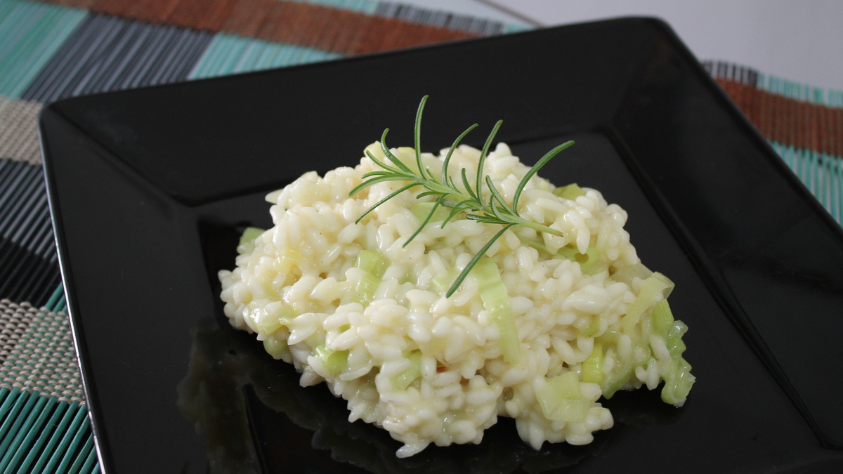 Risoto de alho-poró