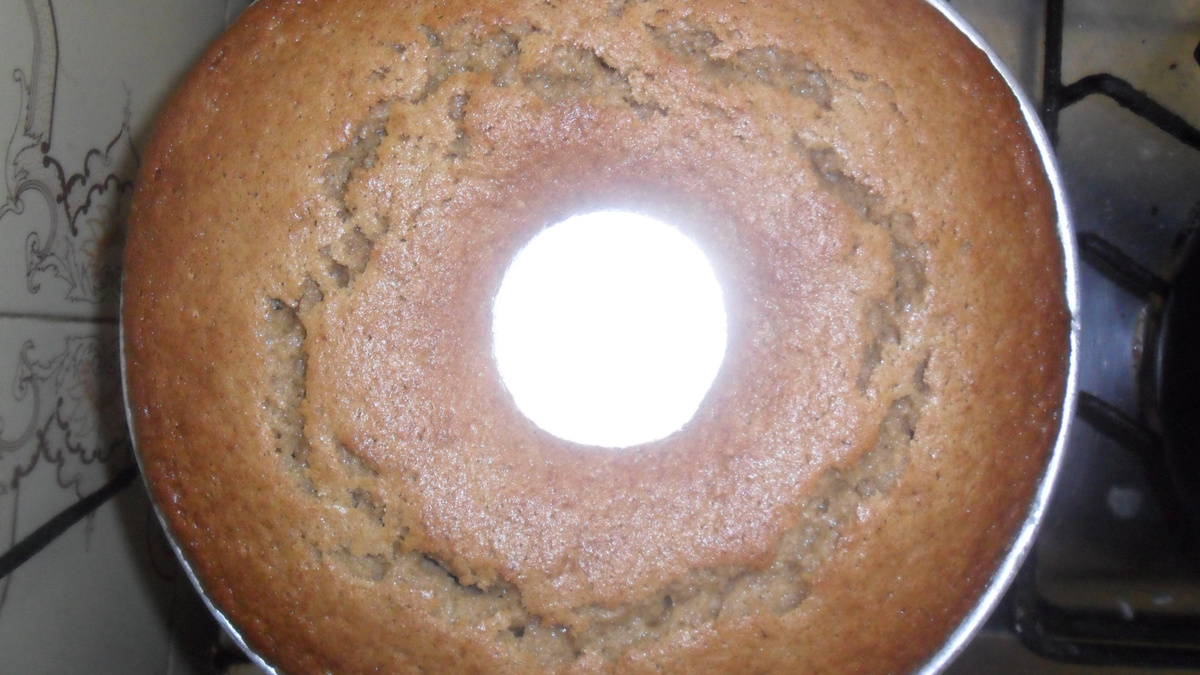 Bolo de banana de liquidificador