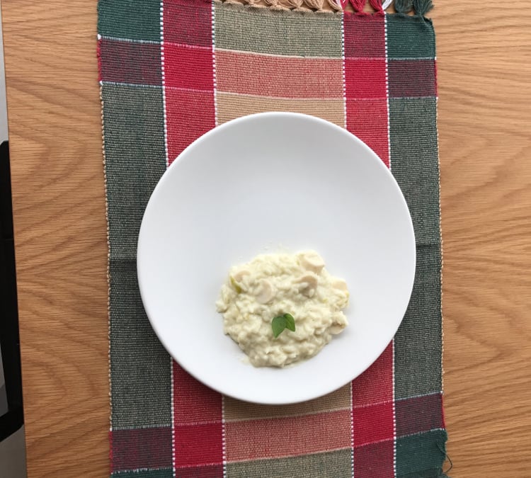 Risoto de alho poró fácil e gostoso