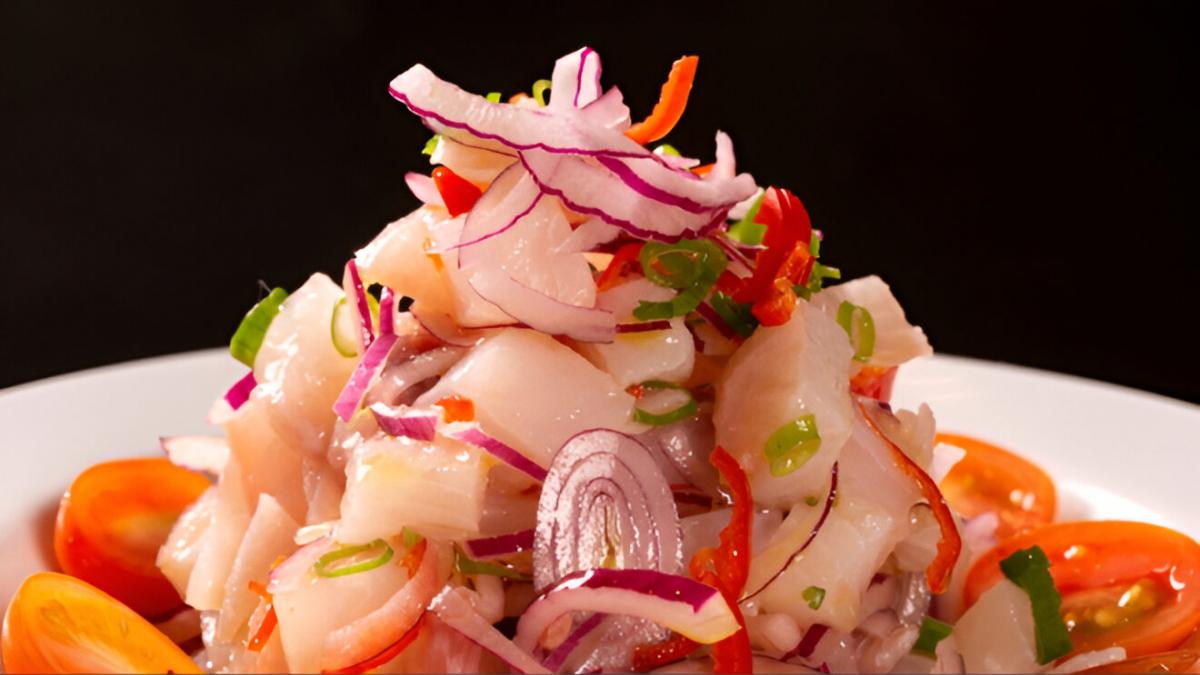 Delicioso ceviche de tilápia