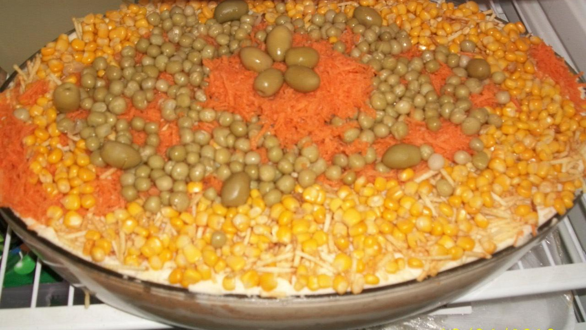 Torta salgada de festa da Aline