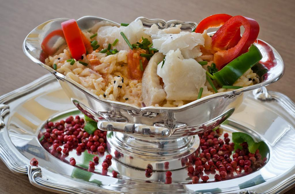 Risoto de bacalhau