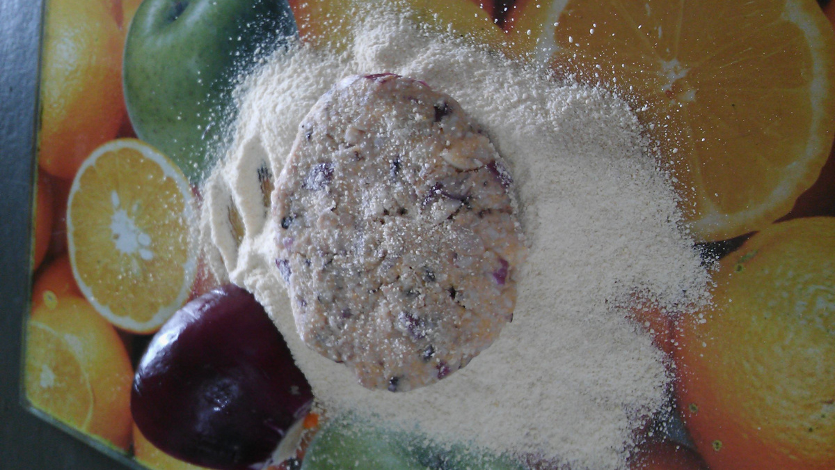 Hambúrguer de feijão-fradinho vegano