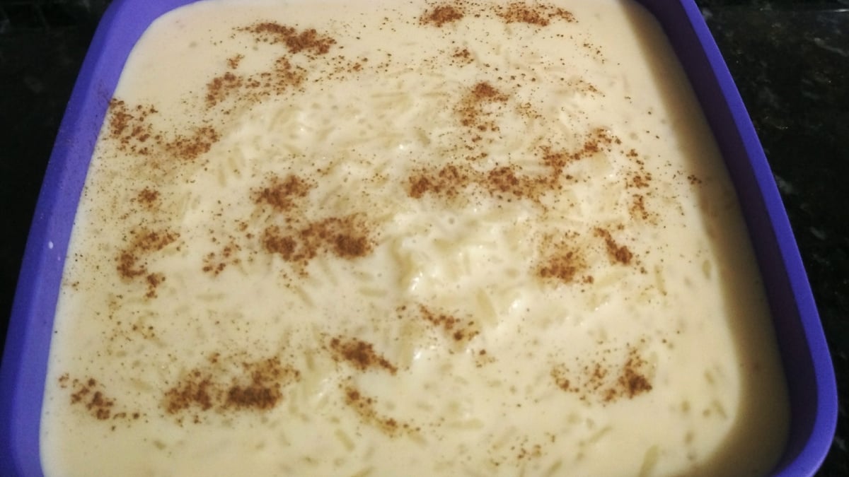 Arroz doce com leite em pó