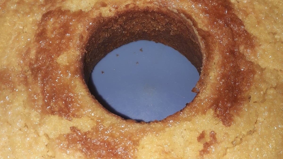 Bolo de milho no liquidificador