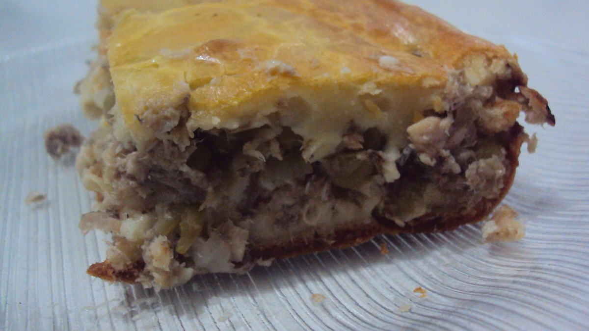 Torta de sardinha de liquidificador