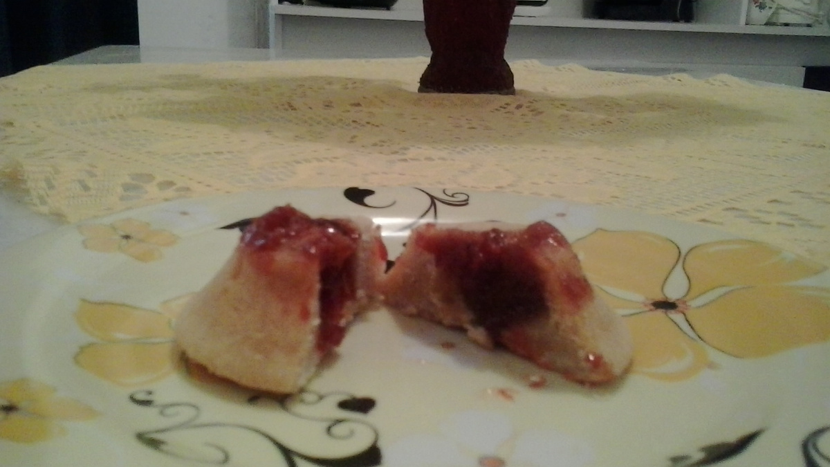 Bolinho de chuva assado com goiabada