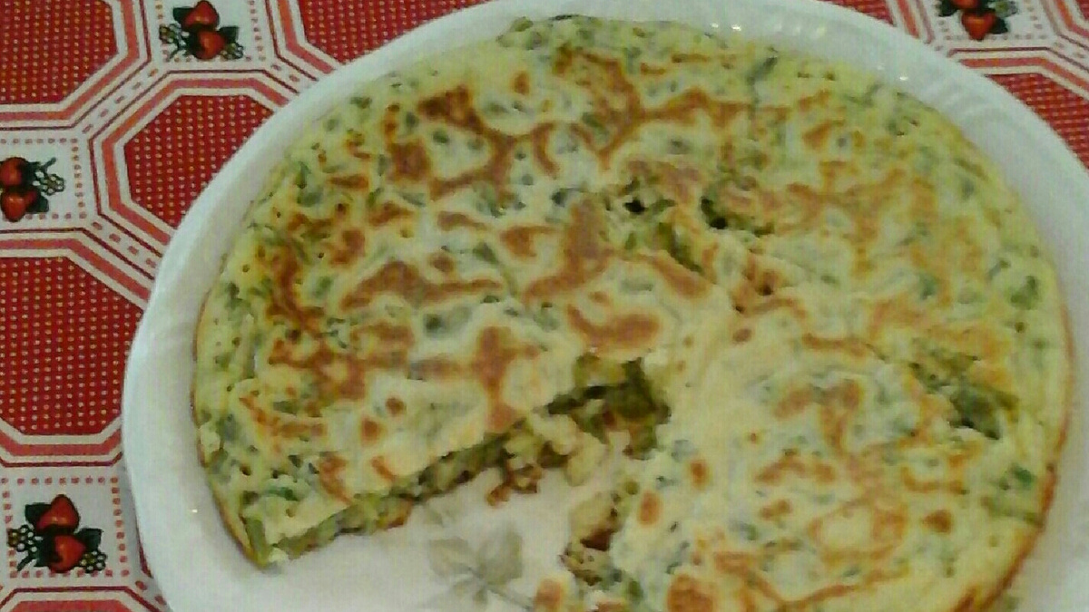 Tempurá de talo de espinafre