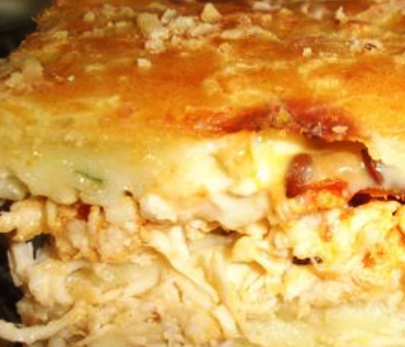 Torta de frango de liquidificador