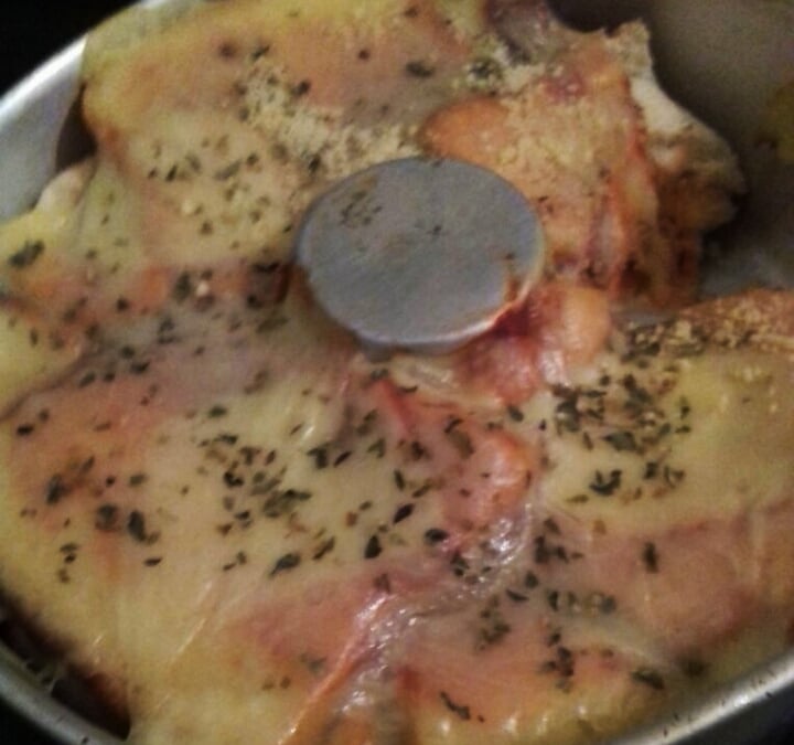 Bolo salgado de pão de forma