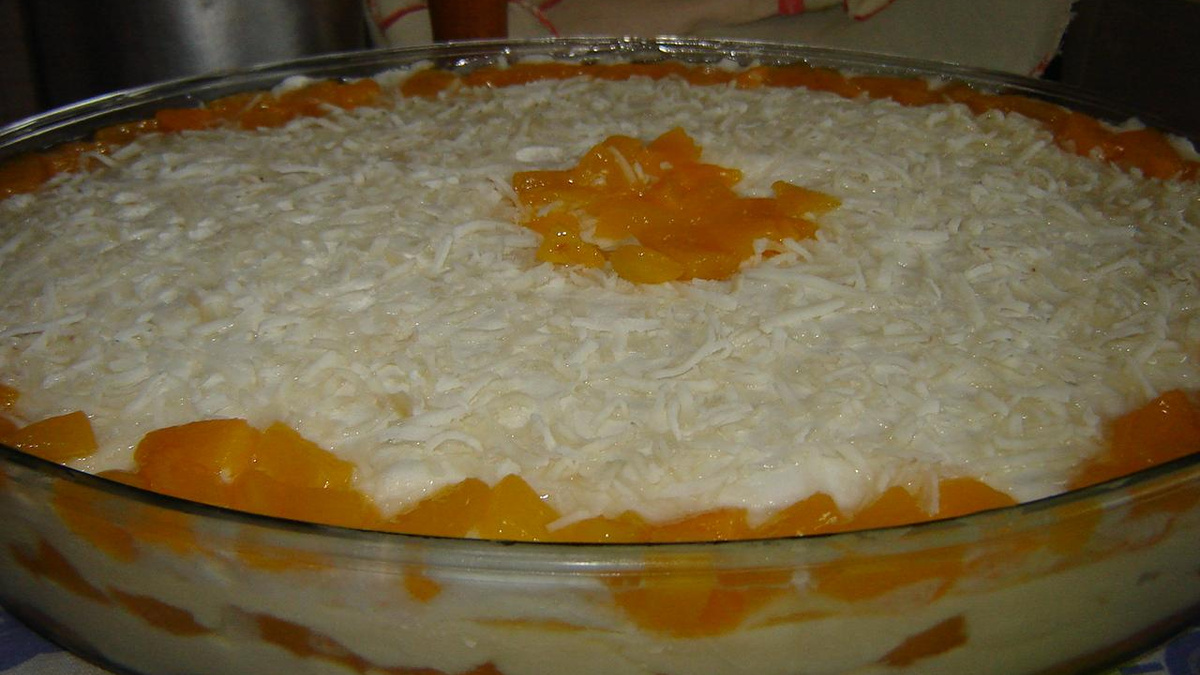 Pavê de pêssego