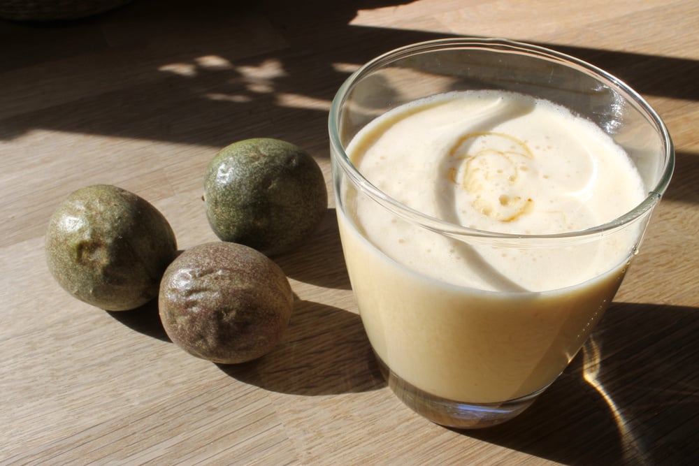 Batida de maracujá com vodca