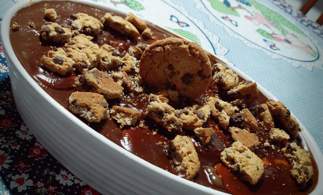 Pavê de cookie com leite condensado