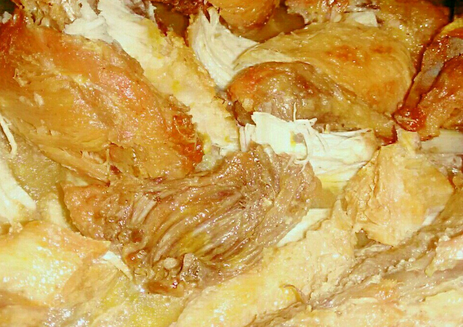 Frango frito com limão