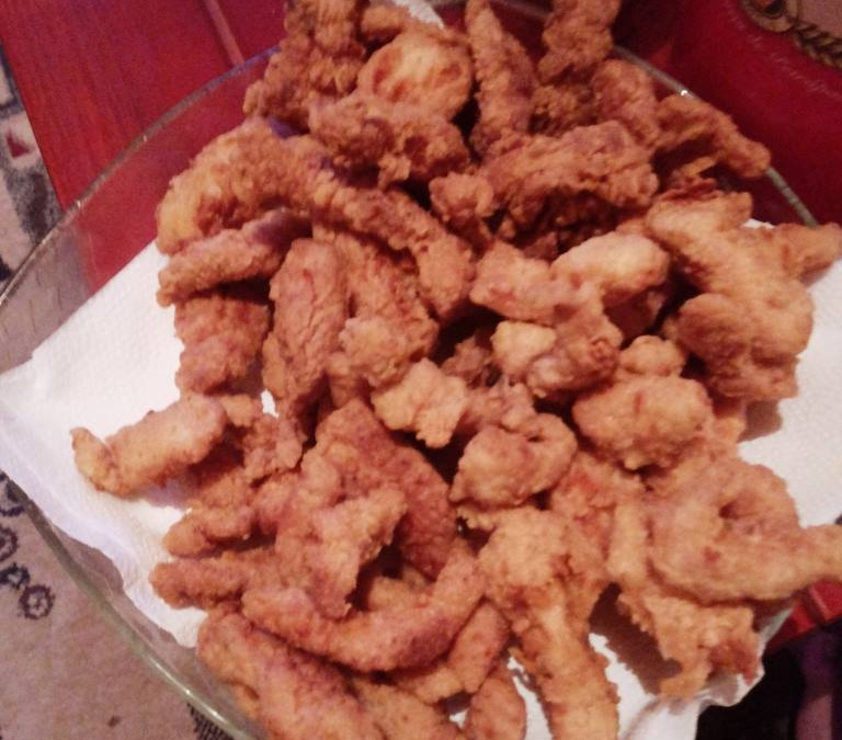 Isca de frango de boteco