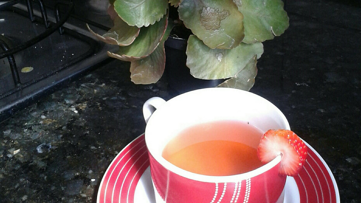 Chá de morango