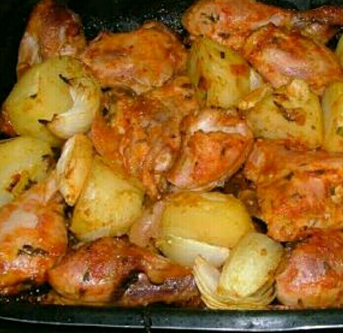 Frango ao molho de laranjas