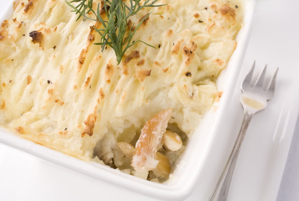 Escondidinho de bacalhau